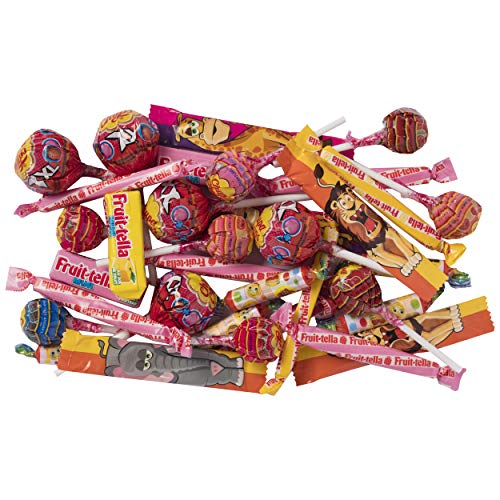 Chupa Chups Party Mix, Golosinas y Caramelos de Sabores Variados, Bolsa de 34 unidades (Total 400 gr.)