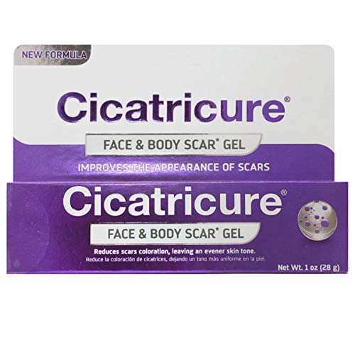 Cicatricure cicatriz Gel Crema reduce cicatrices visibles de cirugía, quemaduras, acné, lesiones 1.0 oz