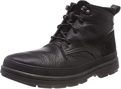 Clarks Rushwaymid GTX, Botas Chelsea para Hombre, Negro (Blk Tumbled Lea), 41 EU