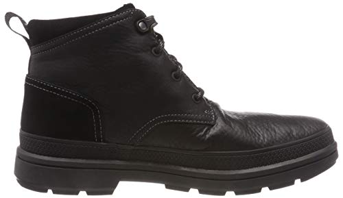 Clarks Rushwaymid GTX, Botas Chelsea para Hombre, Negro (Blk Tumbled Lea), 41 EU