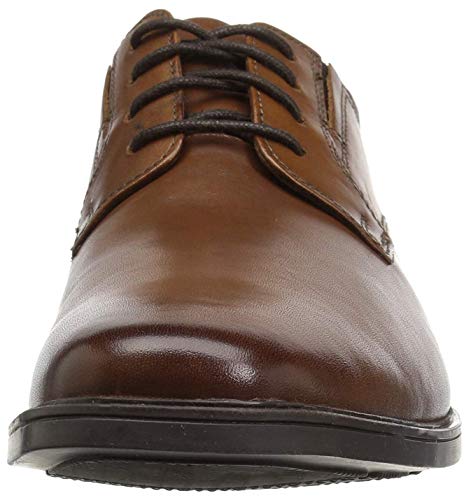 Clarks Tilden Plain Zapatos de cordones derby Hombre, Marrón (Dark Tan Lea), 42