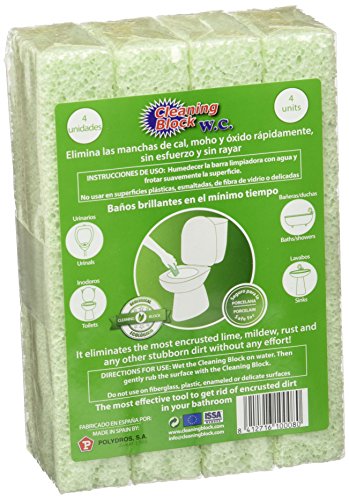 Cleaning Block 10008EI blocs pour nettoyage WC Lot de 4