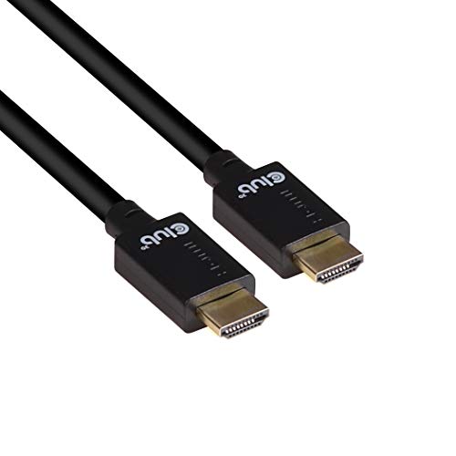 CLUB3D Cable Ultra High Speed HDMI™2.1 10K 120Hz 48Gbps M/M 2 Metros Cable HDMI - Cables HDMI (2 m, HDMI Type A (Standard), HDMI Type A (Standard), 10240 x 4320 Pixeles, 3D, Negro)