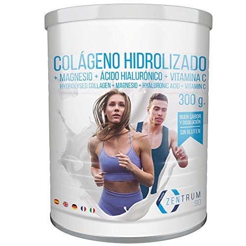 Colágeno Con Magnesio – Vitamina C – Ácido Hialurónico - Colágeno hidrolizado en polvo con magnesio Para la Salud de Tus huesos y articulaciones – 300 gramos