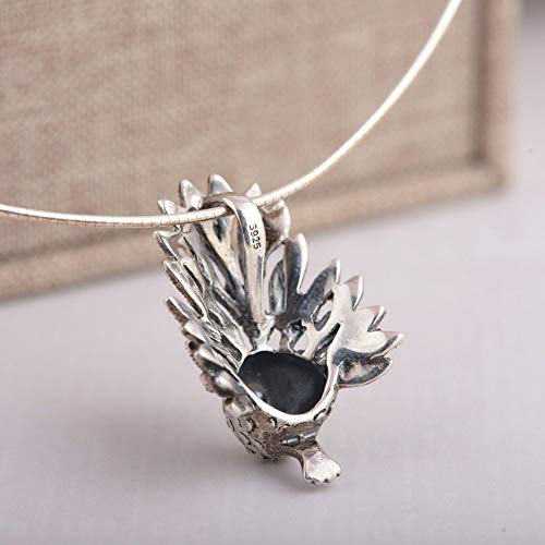 Colgantes De Plata 925 para Mujer,Personalidad Tridimensional Chainless Moderna Forma De Peacock Encante para Lenceria Vacaciones Regalo Regalo De San Valentín Navidad Regalo Joyería Actual