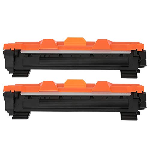 Color puro TN1050 Cartuchos de tóner Repuesto para Brother TN-1050 Compatible para Borhter HL-1110 DCP-1510 HL-1210W DCP-1610W HL-1112 MFC-1810 HL-1212W MFC-1910W DCP-1612W DCP-1512 (Negro, 2 Piezas)