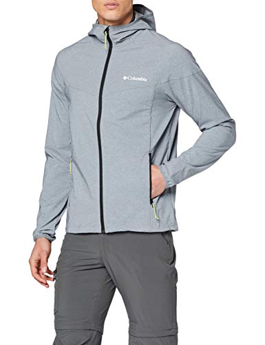 Columbia Heather Canyon, Chaqueta Softshell, Hombre, Gris (Grey Ash Heather), M