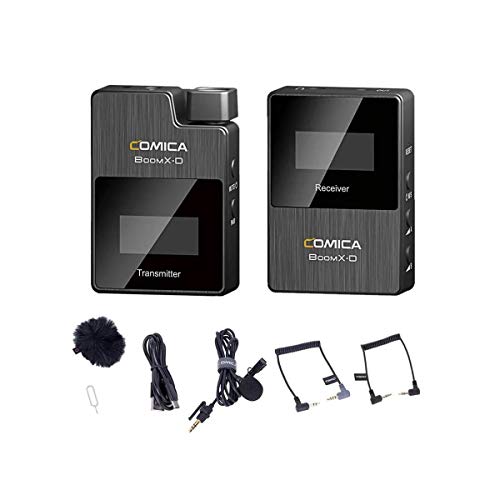 COMICA BoomX-D D1 2.4G Transmisor y receptor de micrófono inalámbrico Videografía Accesorios Grabación de audio portátil con pilas Opciones (1 transmisor y 1 receptor, estándar)