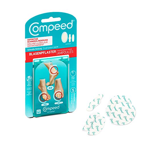 COMPEED® Ampollas Surtido / dolor inmediato y alivio de presión / protección contra la fricción (5 Ampollas)