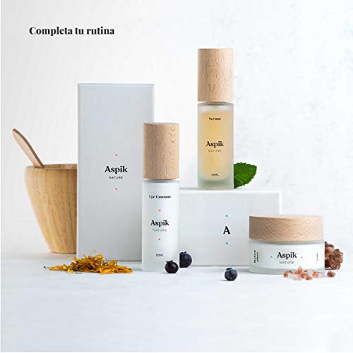 Contorno de Ojos | 100% Natural | +10 Ingredientes activos ecológicos | Envase de vidrio | 30ML | ÁCIDO HIALURÓNICO, ALOE VERA & EXTRACTO DE CAFÉ