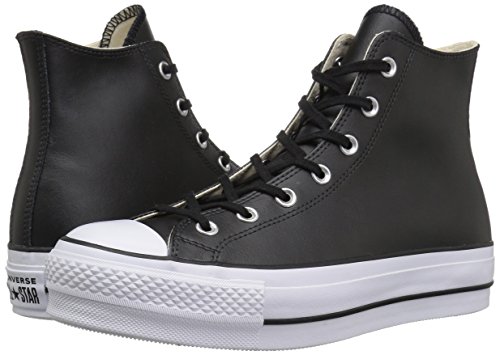 Converse Chuck Taylor CTAS Lift Clean Hi, Zapatillas Altas para Mujer, Negro (Black/Black/White 001), 39 EU