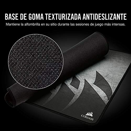 Corsair MM300 - Alfombrilla de ratón para juego (superficie paño antidezgaste), Tamaño Extendedido, Negro