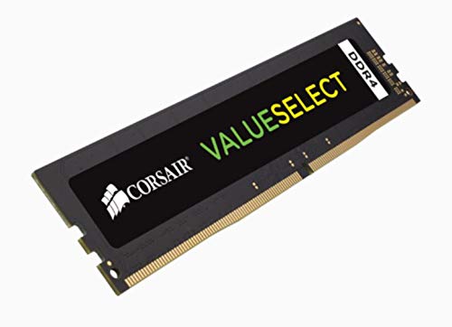 Corsair Value Select - Módulo de Memoria Principal de 8 GB (1 x 8 GB, DDR4, 2133 MHz, CL15), Negro (CMV8GX4M1A2133C15)