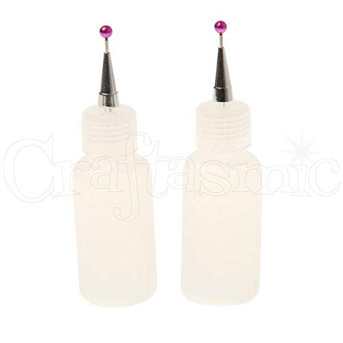 Crafter's Companion CC-TOOLGLUEAP2 Punta Fina Aplicador de Cola 2 Piezas, White, One Size