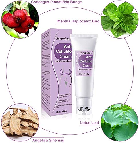 Crema Anticelulítica, Crema Reafirmante, Crema Adelgazante, Cellulite Cream, Crema para celulitis con rodillo de masaje, Eliminación eficaz de la celulitis corporal, Mejora las líneas hinchadas