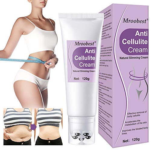 Crema Anticelulítica, Crema Reafirmante, Crema Adelgazante, Cellulite Cream, Crema para celulitis con rodillo de masaje, Eliminación eficaz de la celulitis corporal, Mejora las líneas hinchadas