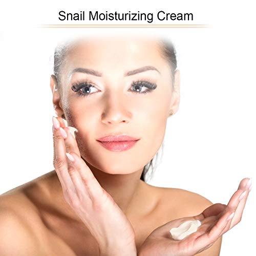 Crema de Baba de Caracol para Día y Noche, Nutre y Repara Reducir las Arrugas y Líneas Finas, Snail Face Humectante Naturales Cream para Mujer y Hombre,128g