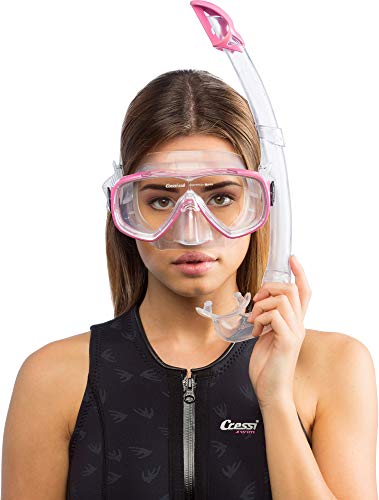 Cressi Maske/Schnorchel Set Onda Mare Juego de snorkel, Mujer, Rosa