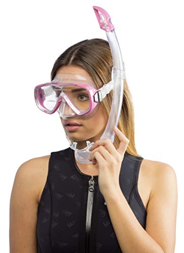 Cressi Maske/Schnorchel Set Onda Mare Juego de snorkel, Mujer, Rosa