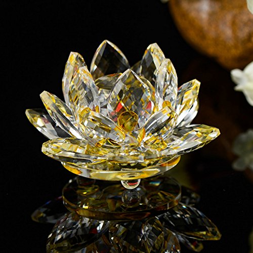 Cristal de cuarzo de cristal de loto de piedra natural y minerales fósiles flor de cristal para la boda de la familia artesanías (10cm)