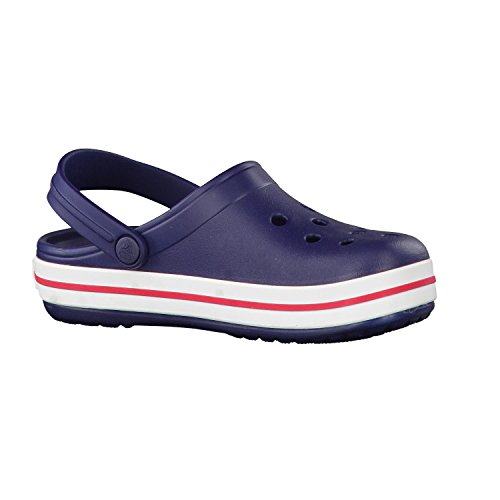 Crocs Crocband Clog K, Zuecos con Correa Unisex-Bambini, BLU (Navy/Red), 24/25 EU