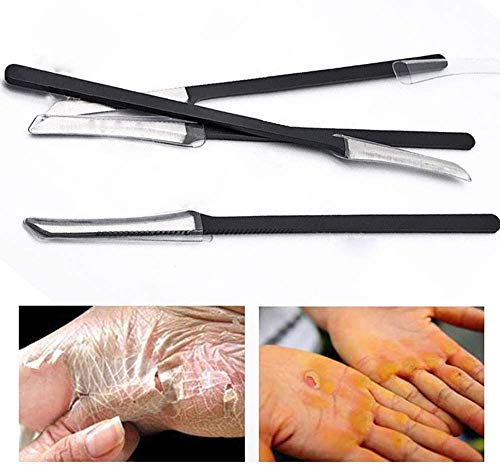 Cuchilla Profesional para Pies, zukabmw Pedicure Hard Skin Remover Cuidado de los pies Cuidado de callos Piel Muerta Rascador Pedicura Herramienta para la Piel de Cuerno Muerte, dura y agrietada piel