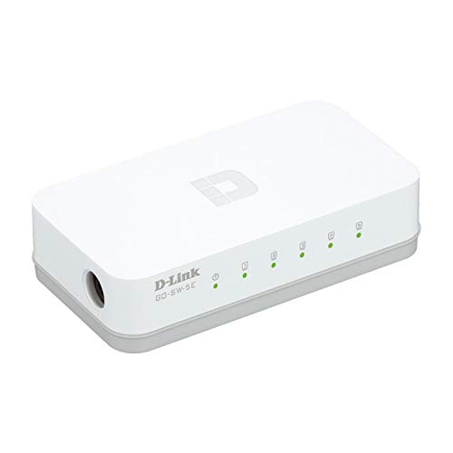 D-Link GO-SW-5E - Switch de red con 5 puertos 10/100 Mps, color blanco