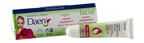 DAEN crema depilatoria facial rosa mosqueta tubo 15 ml