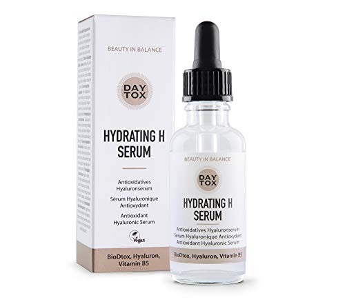 DAYTOX Hydrating H Serum - Suero Hialurónico Antioxidante con Efecto Instantáneo - Vegano - Sin Colorantes, sin Silicona y sin Parabenos - 1 x 30 ml