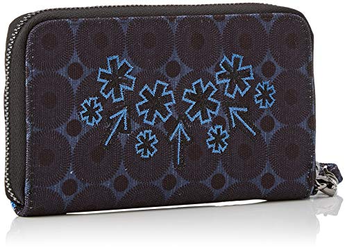 Desigual 19WAYAX1 - Cartera para mujer de Sintético Mujer Azul Azul (BLUE INDIGO 5173) 2x9x15 cm (B x H x T)