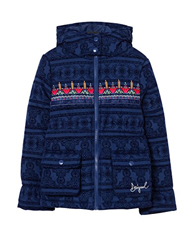 Desigual Chaq_Pitaya Abrigo, (Midnight 5040), 164 (Talla del Fabricante: 13/14) para Niñas