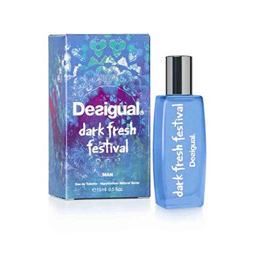 DESIGUAL Dark Fresh Festival Eau DE Toilette Man 15ML VAPORIZADOR Unisex Adulto, Negro, Único