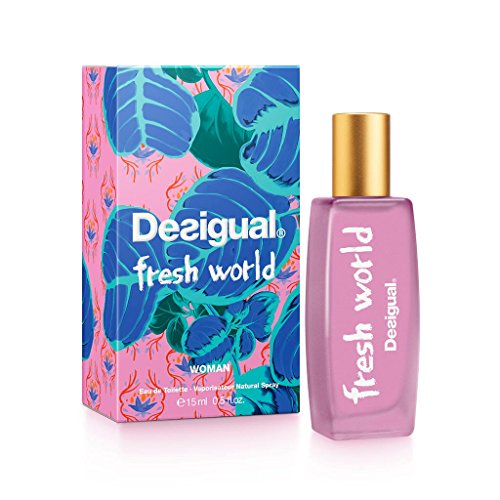 DESIGUAL Fresh World Eau DE Toilette Mujer 15ML VAPORIZADOR Unisex Adulto, Negro, Único