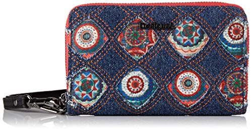 Desigual Wallet Vostok Mini Zip, Billetera para Mujer, Pantalon De Mezclilla (Jeans), 9x2x15 Centimeters (B x H x T)