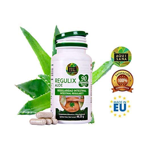 Detox Adelganzante - Detox Aloe Vera | Regulix Aloe -Aquisana | Detox Depurativo, Diurético y Laxante Natural Ayuda a Eliminar Toxinas y Favorece Nuestro Sistema Digestivo | 90 Cápsulas