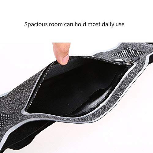 DFV mobile - Cycling Case Running Waist Pack Waterproof Fanny Pack Pouch Belt Bag for Motorcycle Bike and Other Sports for Argos Bush Eluma B1 - Grey