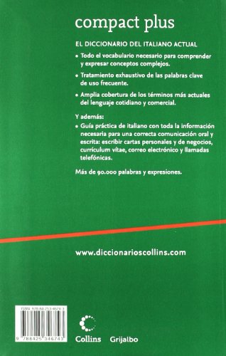 Diccionario Compact Plus Italiano (Compact Plus): Diccionario bilingüe y gramática Español-Italiano | Italiano-Spagnolo