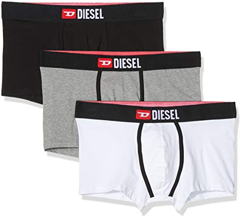 Diesel UMBX-DAMIENTHREEPACK, Calzoncillo para Hombre, Multicolor (Black/Bright White/Dark Grey Mélange E4157/0wawd), XL, Pack de 3