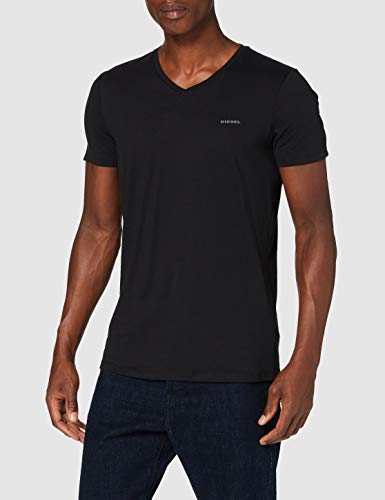 Diesel UMTEE-JAKE-VTHREEPAC, Camiseta para Hombre, Negro (Black 900/0aalw), M, Pack de 3