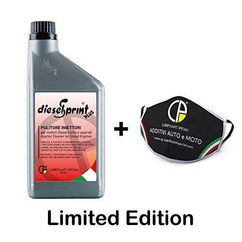 DieselSprint 1 LITRO (1 Botella de 1000 ml) Plus aditivo Limpiador de inyectores para Motores Diesel