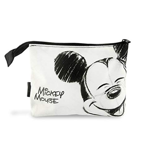 Disney Mickey Mouse Smile Collection Bolso cosmético del Maquillaje, Organizador del Caso de tocador y almacenaje Bolsa de tocador