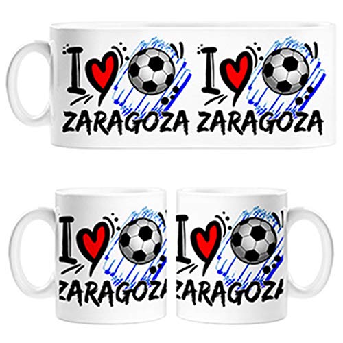 Diver Tazas Taza I Love Zaragoza fútbol - Cerámica