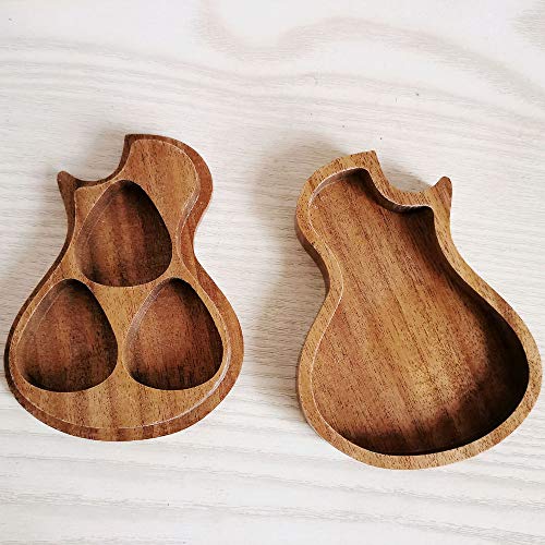 DIYARTS Púas de Guitarra Púas de Guitarra Hechas A Mano de Madera Guitarra de Madera Pick Plectrum Box Accesorios de Guitarra para Regalo