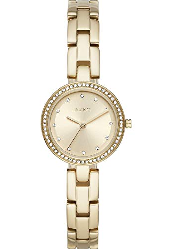 DKNY City Link Reloj de Acero Inoxidable de Tres manecillas en Tono Dorado NY2825