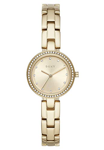 DKNY City Link Reloj de Acero Inoxidable de Tres manecillas en Tono Dorado NY2825