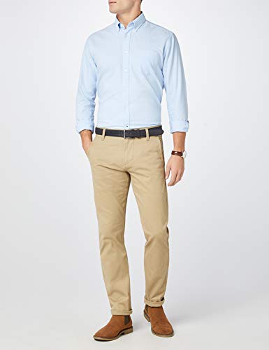 dockers Alpha Original Slim-Stretch Twill Pantalones, Marrón (New British Khaki 0432), 34W / 32L para Hombre