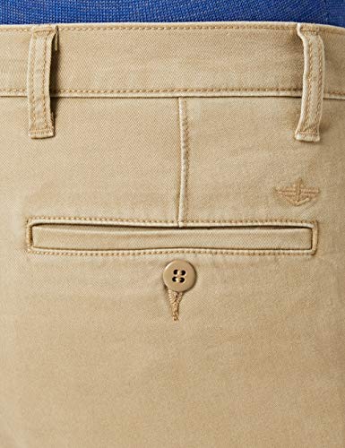 dockers Washed Skinny-Stretch Twill Pantalones, Marrón (New British Khaki 0000), 36W / 34L para Hombre