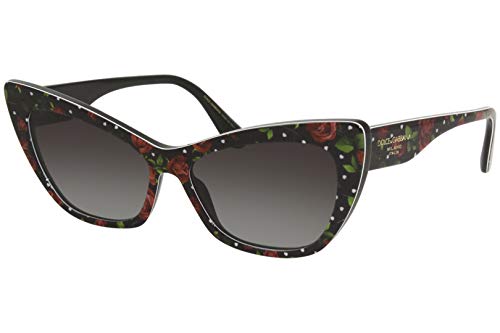 Dolce and Gabbana 0DG4370 Gafas, Print Rose Hearts, 56 para Mujer