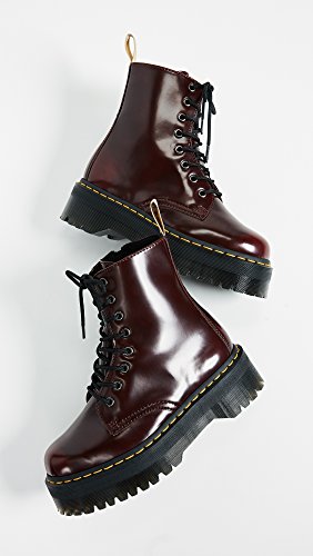 Dr. Martens 2976 botina vegano rojo cereza Cambridge Cepillo rojo burdeos 21802600, Dr. Martens Schuhe Damen:39