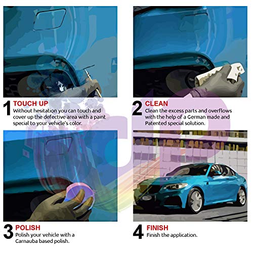 DrawndPaint for/Citroen Ds7 Crossback/Curcuma Nacre Met - ENZ/Touch-UP Sistema DE Pintura Coincidencia EXACTA/Preferred Care